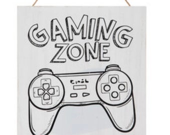 Gaming Zone Wood Wall Decor | Gamer | Game Room