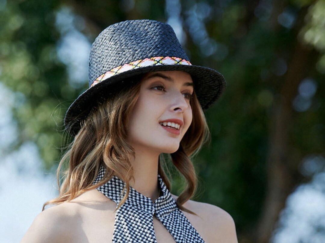 Traditional Straw Hats, Summer Hats, Black Summer Hats,hen Party Hats