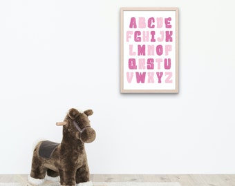 Printable alphabet wall art