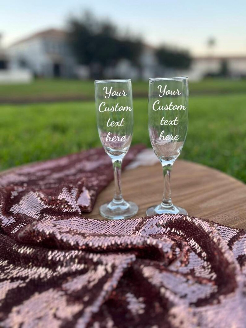 Personalized Champagne Glass Wedding Gift Champagne Flutes Etsy
