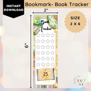 Printable Bookmark For Kids, Bookmark Tracker, Reading Log For Kids, Child Book Chart, Childrens Goal Chart, Student Gift, Reading Challenge
