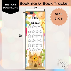 Printable Bookmark For Kids, Bookmark Tracker, Reading Log For Kids, Child Book Chart, Childrens Goal Chart, Student Gift, Reading Challenge