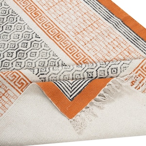 Mary Home decor  carpet Hand Block Printed rug Dabu Print Rug Christmas gift rug.  Cotton Bedroom rug 9x12, 8x10,10x14 Runner Area Rugs