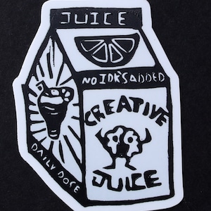 Jugo creativo- Pegatina de vinilo