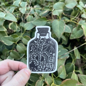 Tinta de calamar: pulpo y calamar Pegatina