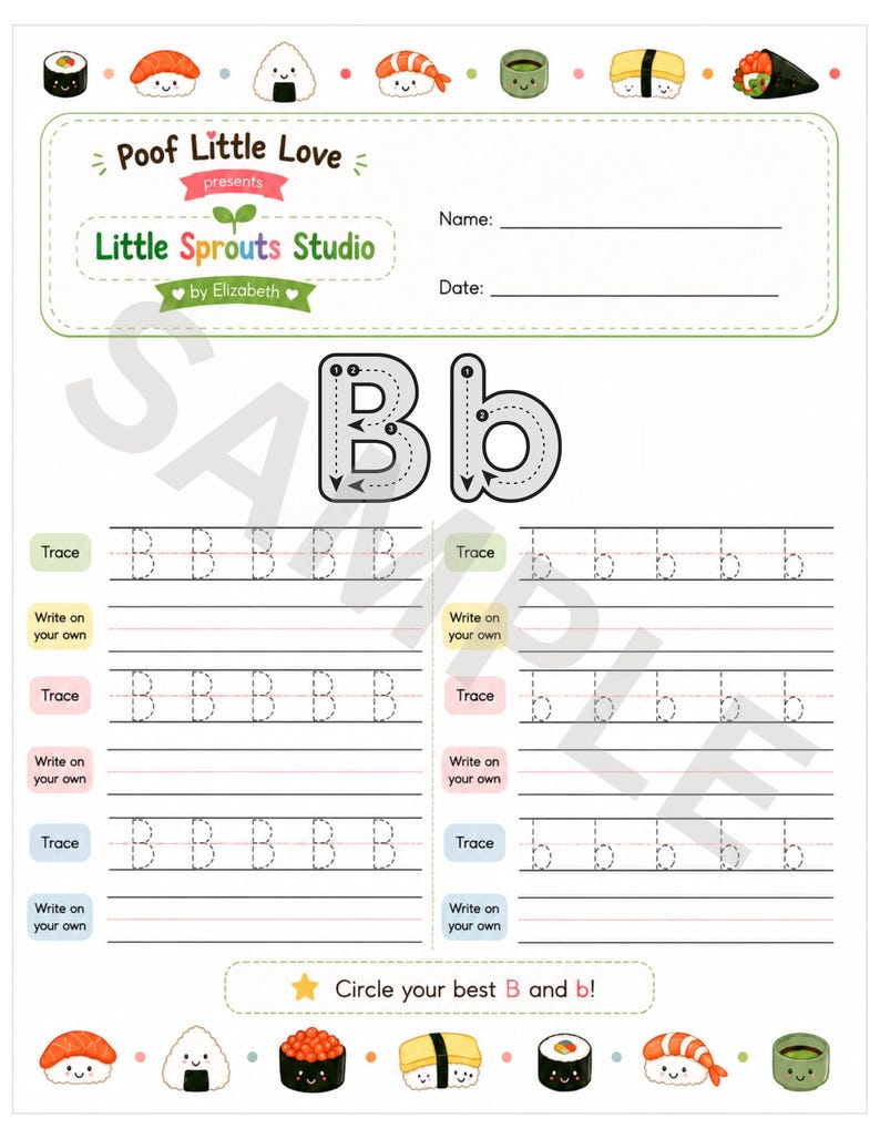 Uppercase Letter Tracing Workbook A-Z | Printable Preschool Handwriting ...