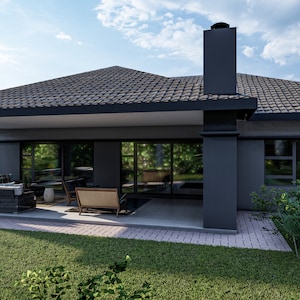 3 Bedroom , 3 Bathroom , 2 Garages , 340m2 (3659.7ft2) (21.64m x 21.86m) (71.02ft x 71.73ft): Ready To Build House Plans