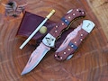 Handmade Copper Damascus Folding Knife Copper Pocket Knife Wooden Handle Turquoise Fold Blade Knife Best Anniversary Gift Groomsman Gift