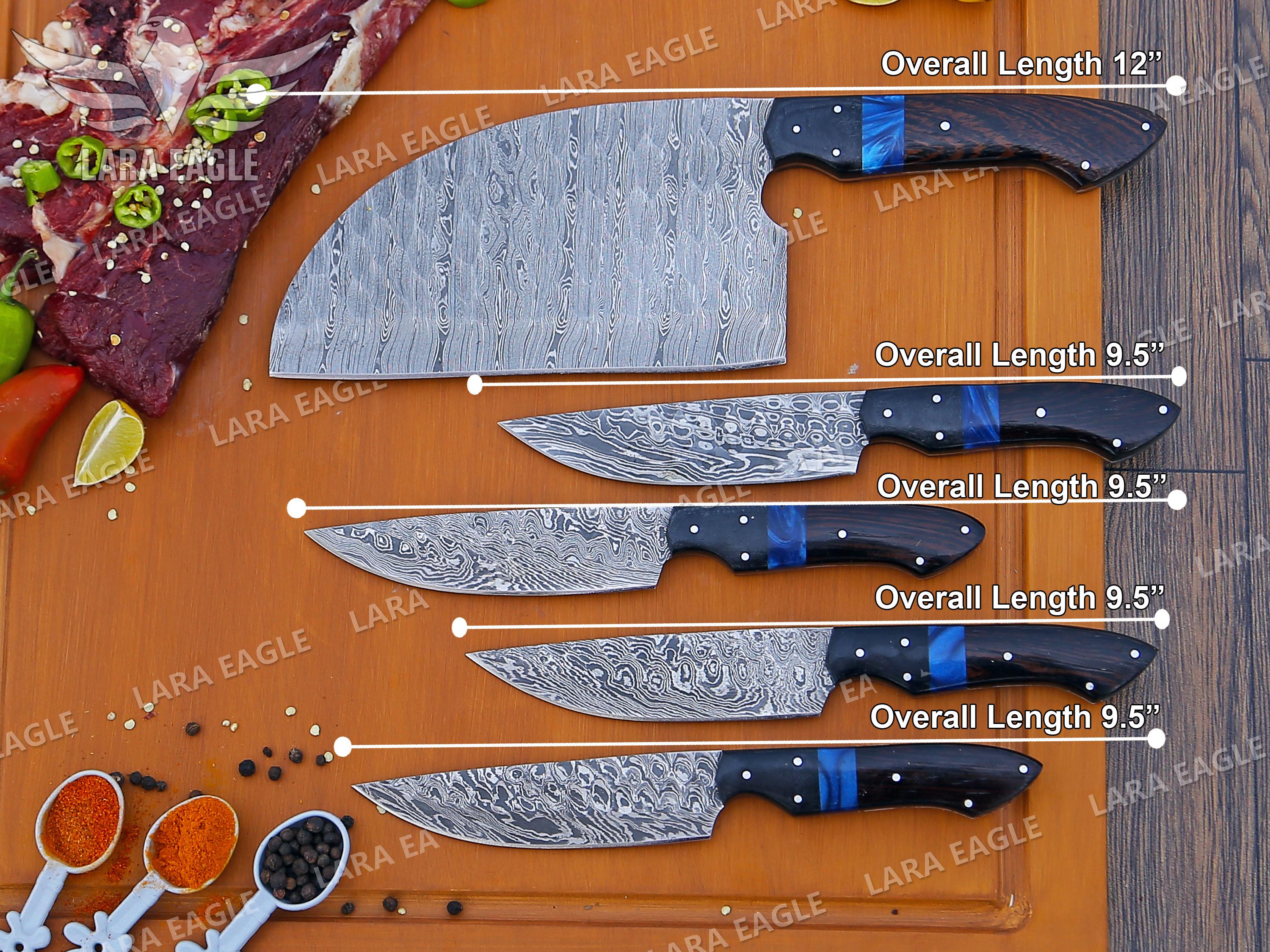 Premium Handmade Damascus Steel Kitchen Knife Set main image 0