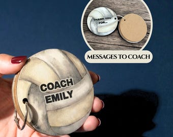 Volleyball Coach Gift Ideas Personalized Memorabilia Keepsake Book Signing Autograph Thank You Note Card Appreciation Awards Banquet Team