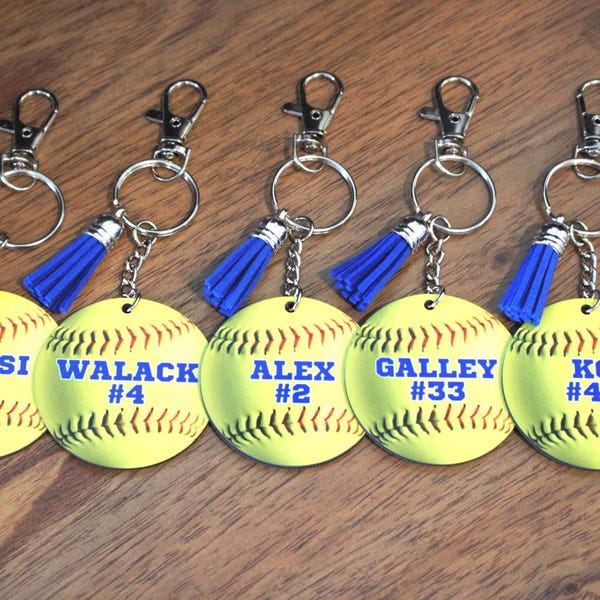 Softball Team Gifts Custom Softball Bag Tags Personalized Softball Senior Night Gifts for Softball Players from Coach Sports Appreciation