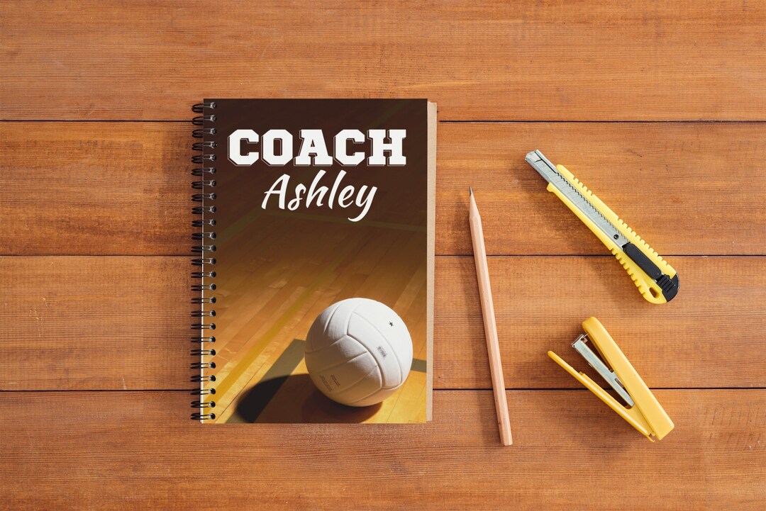 Volleyball Coach Gift Volleyball Journal Unique Volleyball Etsy
