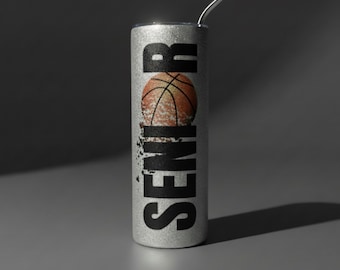 Sports Senior Night 2026 Custom Basketball Tumbler Personalized Coach Gift Basketball Theme Idea for Graduation Party Favors End of Season