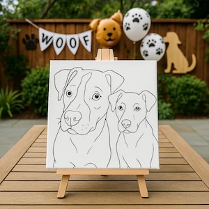 Paint Your Pet Paint Kit | Paint Your Puppy | Paint Your Dog | Paint Your Cat | Paint by Number | Gifts for dog lovers
