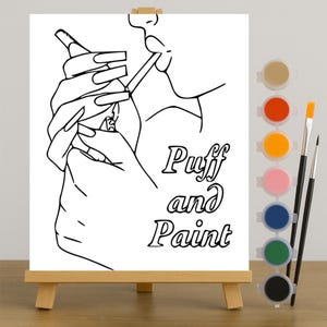 cigarette painting easy Stoner Painting