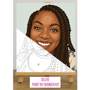 Self Portrait Paint Kit – Custom Canvas Painting Gift for Couples Anniversary image 6