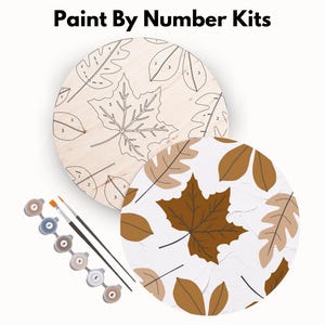 Paint By Number Kit Fall Leaves