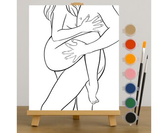 Valentine’s Day Date Ideas, Adult Sip and Paint , X-rated Party, Naughty Date Night, Explicit Artwork, Mature Theme Painting, Intimate