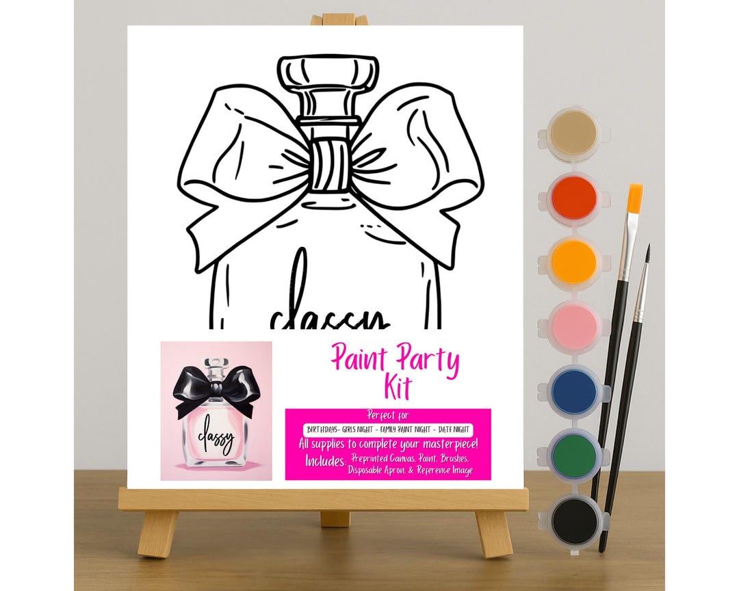 DIY Paint Party Kit: Canvas Painting for Adults & Kids - Etsy