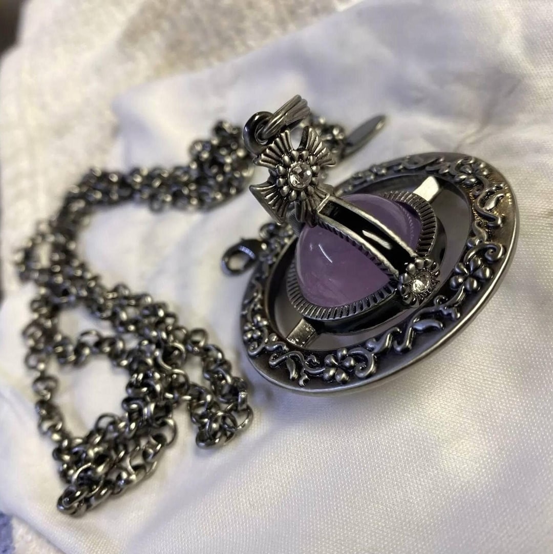 Collar estilo Vivienne Westwood nana orbe más ligero Silver Etsy España