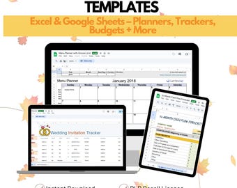900+ Excel und Google Sheets-Vorlagen im Bundle für kleine Unternehmen | Budgetplaner, Business Tracker und Produktivitätstabelle