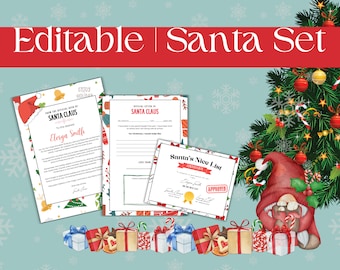 Carta personalizada de Papá Noel, certificado de buena conducta (imprimible)