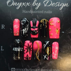 Custom kpop press on nails