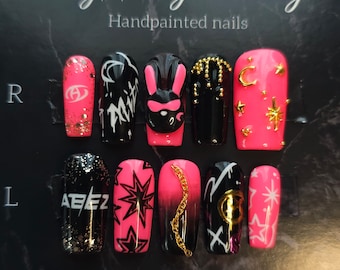 Custom kpop press on nails
