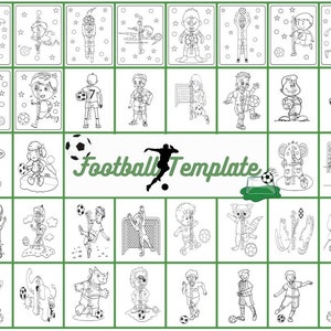 Football Coloring Pages for Kids & Adults, Fall Coloring Pages, Soccer ...