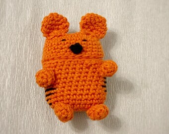 Tiger Airpods Case Crochet Pattern, Easy DIY Craft (PDF Pattern)