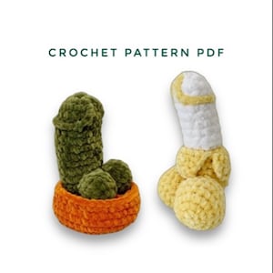 BUNDLE Willy CROCHET PATTERN «Cactus” & “Banana”