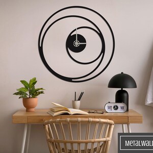 Line Wall Clock, Metal Wall Clock, Wall Clock Large, Wall Clock With Numbers, Wall Clock Unique, Custom Size