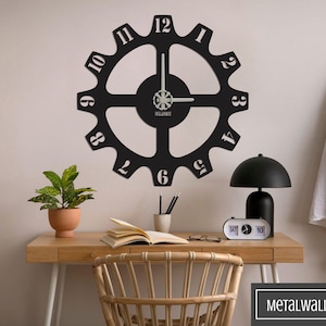 Numbers Wall Clock, Metal Wall Clock, Wall Clock Large, Wall Clock With Numbers, Wall Clock Unique, Custom Size