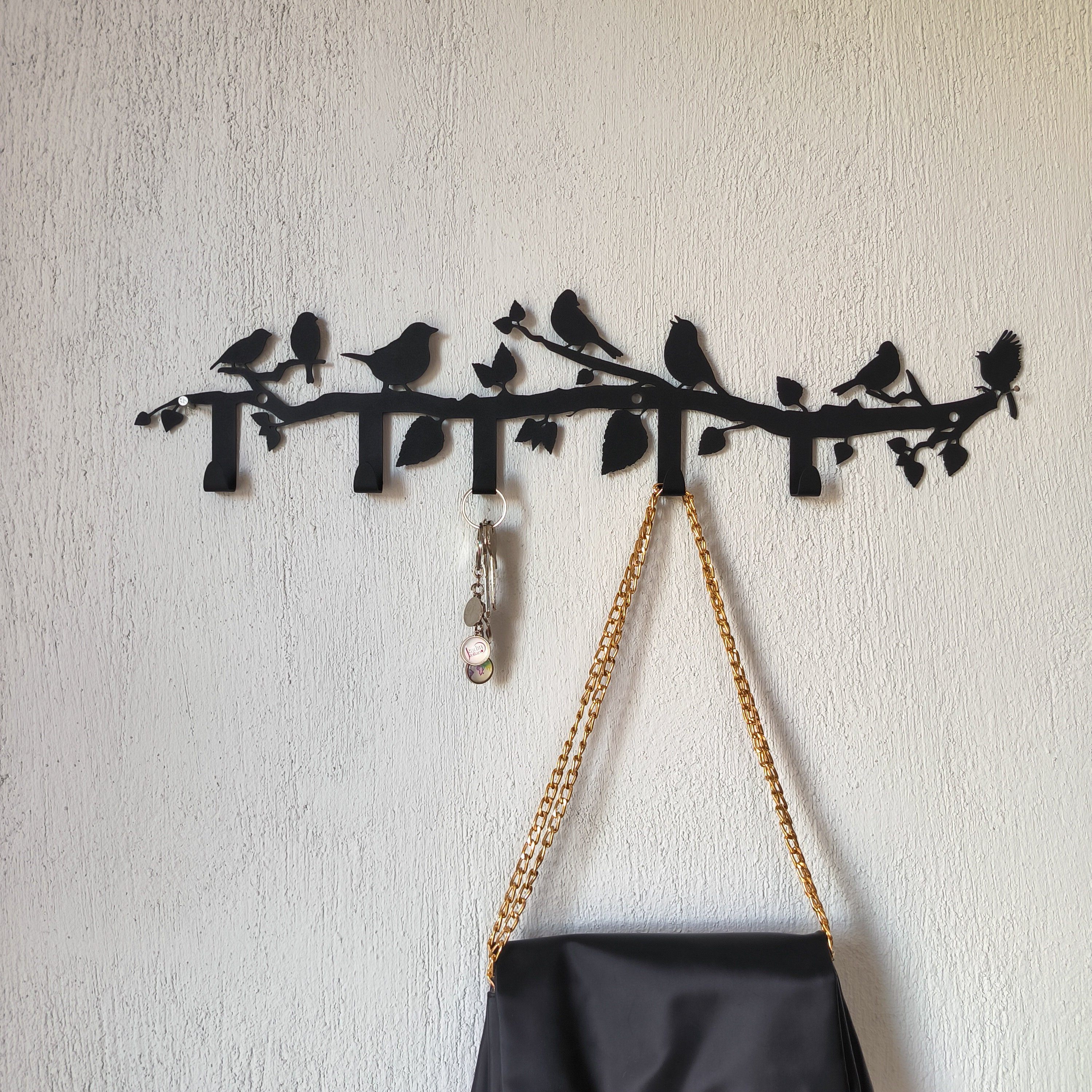 Studio Kapstok Vogels Wit Woood 372364 Studio Kapstok Vogels Wit Woood 372364