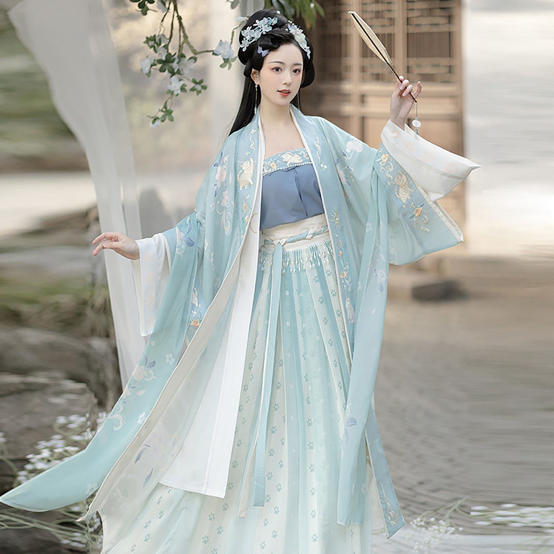 Ancient Chinese Traditional Hanfu, Original Song Dynasty Hanfu, Long