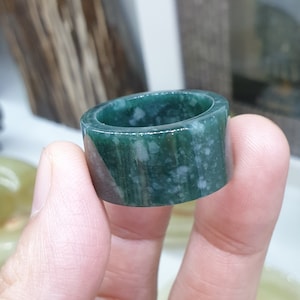 Blue Jade Ring (Size 12 US or 13 US)