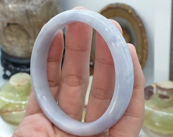 58 mm ラベンダーパープル オールラウンド彫刻インペリアルビルマ翡翠