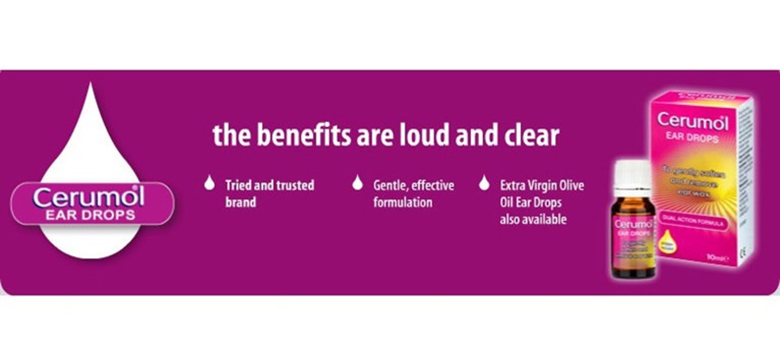 Cerumol Ear Wax Softener Dual Action Formula Soften & Remove Ear Wax