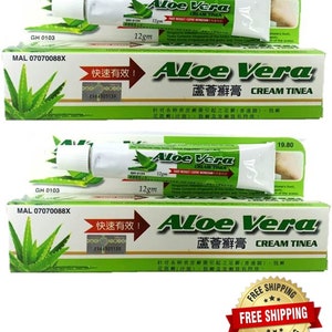 2 Boxen Aloe Vera Creme Tinea Original Schnelles Ergebnis 12gm
