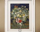 Still Life with Flowers Oil Painting Antique Vintage Wall Art