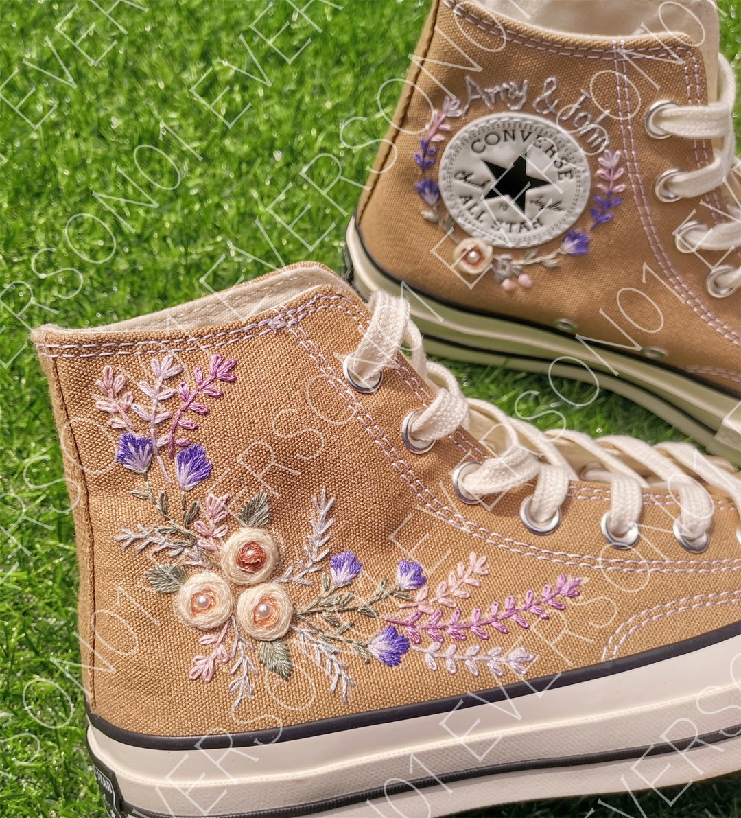 Zapatos Converse bordados personalizados, Converse Chuck Taylor de