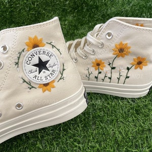 Custom Converse Embroidered Shoes Converse Chuck Taylor 1970s - Etsy