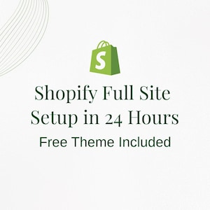 Shopify Store Setup in 24H | Conversion-optimized Theme Included, Shopify website template, Shopify installation