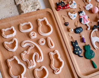 Animal Clay Cutter,3d Printed Clay Cutter,11 Piece Clay Cutter Set,jewelry making,handmade earrings tools,custom clay cutter