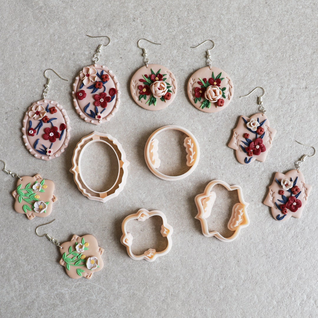 Embossing Polymer Clay Cutters,polymer Clay Tools,clay Earrings Cutter