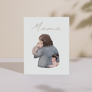Ansichtkaart voor mama | Verjaardagscadeaukaart | Cadeau-idee Moederdag | Bedankkaart voor moeders