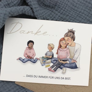 Biglietto di ringraziamento per educatore/assistente all'infanzia | Dite grazie all'assistenza all'infanzia | Carta d'addio asilo | Asilo nido regalo di Pasqua | Idea regalo