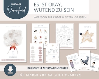 Mi libro de la ira – Libro interactivo para niños y padres (Descargar) | Comprender, calmar y controlar la ira a través de los sentimientos