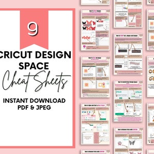 Aide-mémoire Cricut | Téléchargement instantané | Espace design Cricut |