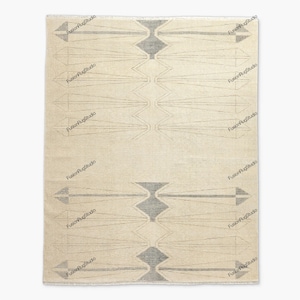 Luma Hand Knotted  lvory Sundown charcoal rug for living room area Rug for kids bedroom kitchen 8x10,9x12, 10x14